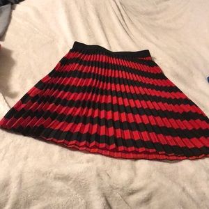 Lularoe red /black skirt large